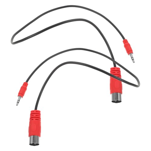 UPKOCH 2 Stück Audio Klinkenadapter Pin Midi Kabel für Tastaturen Pianos Soundkarten Stabiler Signalübertragung von UPKOCH