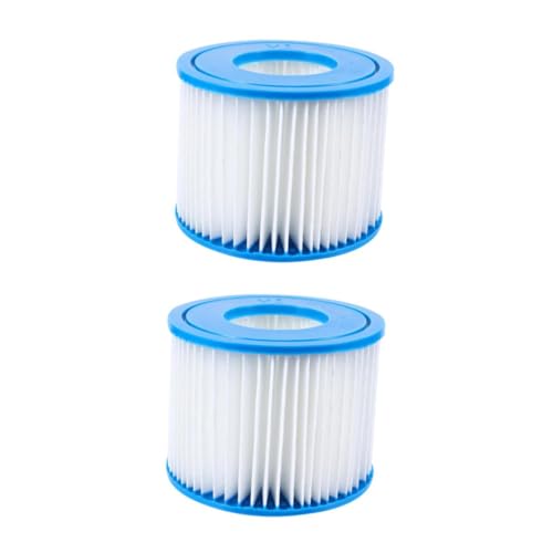 UPKOCH 2 Stück Aufblasbares Pool Filterelement Schwimmbadfilter Pool Wasserfilter Pool Ausrüstung Pumpentyp Filtertyp Poolreiniger Pool Reinigungsfilter Blau Kunststoff von UPKOCH