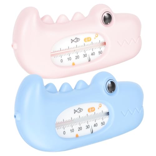 UPKOCH 2 Stück Badethermometer für Junge Mädchen Lustige Tierform Wasserdichtes Thermometer zur Sicheren Wassertemperaturmessung für Babybadewanne für Eltern von UPKOCH