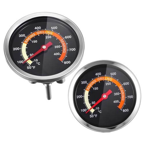 UPKOCH 2 Stück Bbq Thermometer für Grill und Backofen Hochpräzises Küchenthermometer mit Robuster Konstruktion für Präzise Temperaturkontrolle Beim Grillen und Kochen von UPKOCH