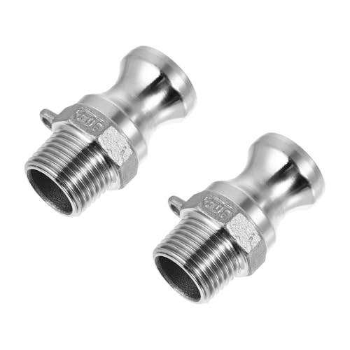 UPKOCH 2 Stück Edelstahl Schnellkupplung Camlock Schlauchverbinder mit Außengewinde Robuster Rohradapter für Langlebige Verbindung von Schläuchen und Cam And Groove Systemen UPKOCH 2 Stück Edelstahl Schnellkupplung Camlock Schlauchverbinder mit Außengewinde Robuster Rohradapter für Langlebige Verbindung von Schläuchen und Cam And Groove Systemen von UPKOCH
