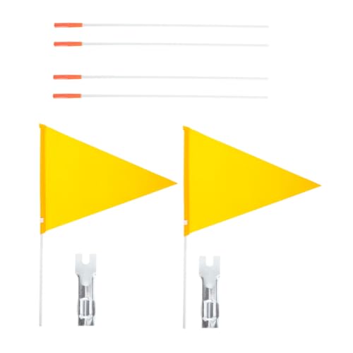 UPKOCH 2 Stück Fahrrad Sicherheitsflagge Teilig Robuster Fiberglas Fahnenmast Kinderfahrrad Warnflagge Leicht Abnehmbar für Sichere Sichtbarkeit und Schutz von UPKOCH