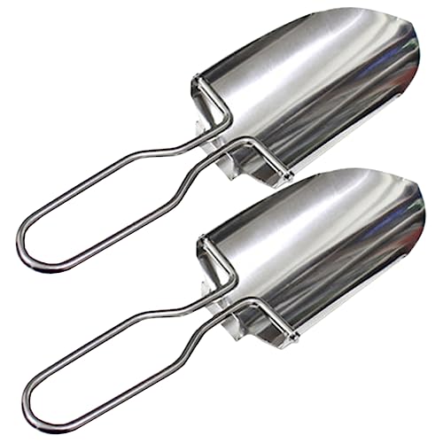 UPKOCH 2 Stück Faltbare Gartenkelle Multifunktionale Mini Schaufel für Camping Gartenarbeit und Leicht Tragbar und Robust für Outdoor Aktivitäten von UPKOCH