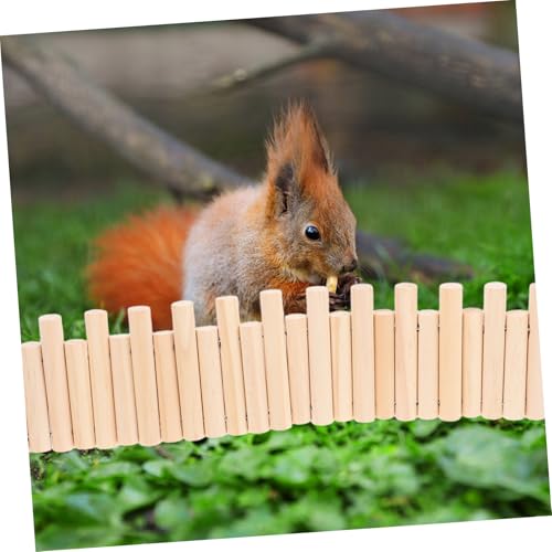UPKOCH 2 Stück Hamster Holzbrücke und Zaun Teilig Verstellbar mit Kletterplattform und Versteckspielzeug für Zwerghamster Meerschweinchen und Chinchilla Multifunktionaler Käfigzaun für von UPKOCH