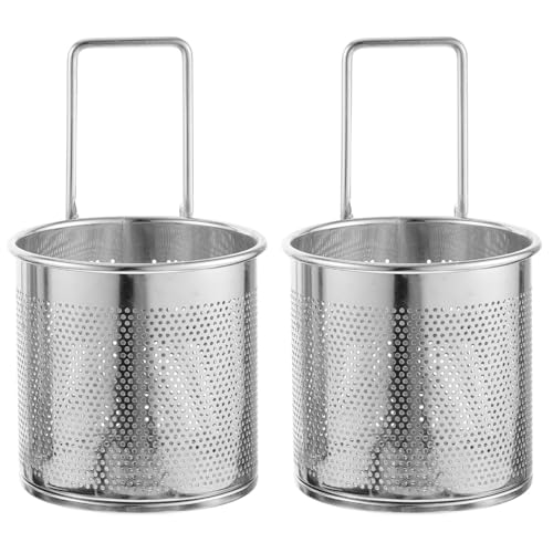 UPKOCH Robustes Edelstahl-Nudelsieb, 2 StüCk Hot Pot Sieb Mit HäNgedesign, Vielseitiger Nudelkorb FüR Hot Pot, Frittieren Und Salat, Leicht Zu Reinigen Und Platzsparend UPKOCH Robustes Edelstahl-Nudelsieb, 2 StüCk Hot Pot Sieb Mit HäNgedesign, Vielseitiger Nudelkorb FüR Hot Pot, Frittieren Und Salat, Leicht Zu Reinigen Und Platzsparend von UPKOCH