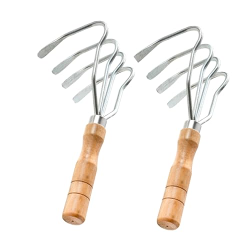 UPKOCH 2stücke Gartenrechengriff Aus Edelstahl Und Kunststoff Zum Muschelsammeln Gartenlaubrechen Mit Ergonomischem Griff Für Graben Lockern Und Jäten Von Erde Und Schmutz UPKOCH 2stücke Gartenrechengriff Aus Edelstahl Und Kunststoff Zum Muschelsammeln Gartenlaubrechen Mit Ergonomischem Griff Für Graben Lockern Und Jäten Von Erde Und Schmutz von UPKOCH