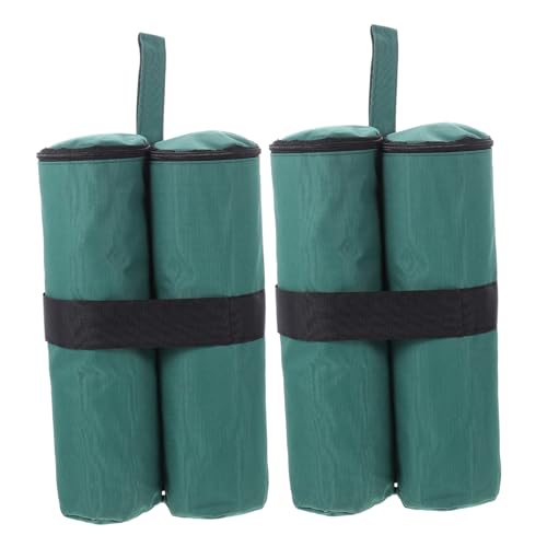 UPKOCH 2 Stück Outdoor Sandsäcke Dunkelgrün Robuste Pavillon Gewichte aus Oxford mit Verstärkten Nähten Einfach zu Befüllen Befestigen für Zelte Sonnenschirme Camping und Veranstaltungen von UPKOCH