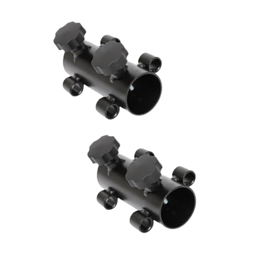 UPKOCH 2 Stück Outdoor Sonnenschirmständer Verstellbarer Erdspieß für Camping und Garten Stabiler Halter für Strand und Angelschirme Langlebig und Robust von UPKOCH