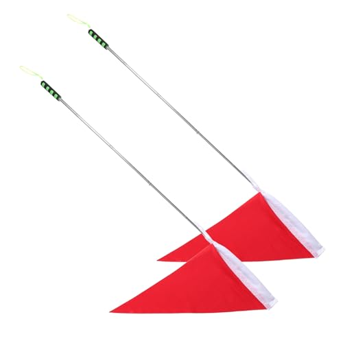 UPKOCH 2 Stück Reiseleiter Flagge Teleskop Fahnenmast Tragbare Schulflaggen Für Draußen Teleskop Fahnenmast Volleyball Flaggen Touristenführer Dreieck Flagge Tour von UPKOCH