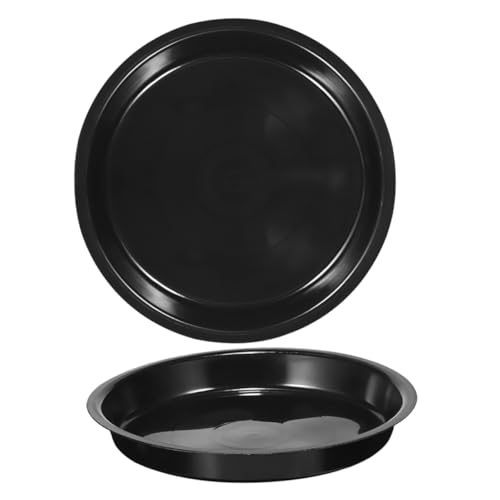 UPKOCH 2 Stück Runder Pflanzenteller Blumentopf Untersetzer Wasserablauf Tray für Zimmerpflanzen Langlebiger und Bruchsicherer Kunststofftopf Teller Passend für Plastikgefäße von UPKOCH