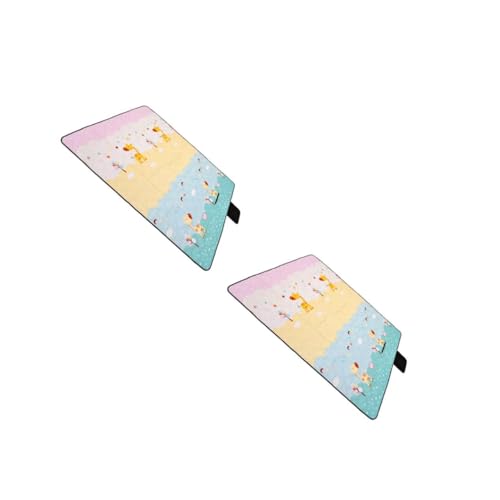 UPKOCH 2 Stück Strand Tischset Strandmatte Sand wasserdichte Decke wasserdichte Picknickdecke Kleine Picknickdecke Outdoor-Decke Erwachsene Picknickdecke Wasserdicht Matten Oxford-Stoff von UPKOCH