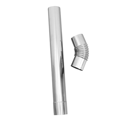 UPKOCH 2 Stück Teiliges Edelstahl Ofenrohr Set mit Bogen Langlebiges Rauchrohr Zubehör für Kamin Zeltofen und Campingkocher Einfache Installation Hitzebeständig und Leicht zu Reinigen UPKOCH 2 Stück Teiliges Edelstahl Ofenrohr Set mit Bogen Langlebiges Rauchrohr Zubehör für Kamin Zeltofen und Campingkocher Einfache Installation Hitzebeständig und Leicht zu Reinigen von UPKOCH