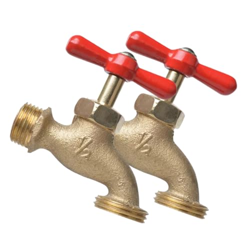 UPKOCH 2 Stück Teiliges Garten Wand Auslaufventil aus Langlebigem Kupfer Langsam Öffnender Vintage Wasserhahn für Balkon und Außenbereich Gewindeanschluss Dekorativer Außenwasserhahn UPKOCH 2 Stück Teiliges Garten Wand Auslaufventil aus Langlebigem Kupfer Langsam Öffnender Vintage Wasserhahn für Balkon und Außenbereich Gewindeanschluss Dekorativer Außenwasserhahn von UPKOCH
