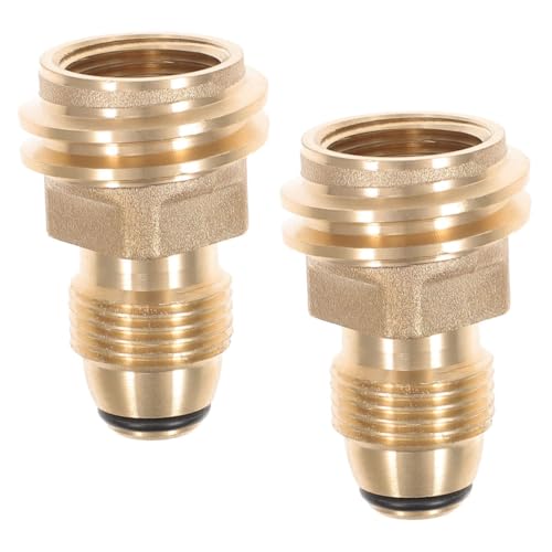 UPKOCH 2 Stück Teiliges Gasflaschen Adapter aus Massivem Schnellanschluss Anschlussstück Einfacher Flaschenwechsel für Camping und Gasgrill Geeignet von UPKOCH