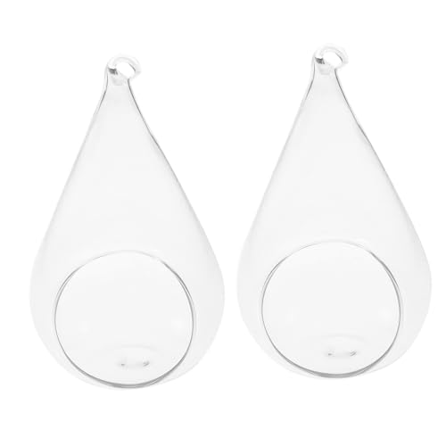 UPKOCH 2 Stück Teiliges Transparente Hängende Glasvasen Kleine Dekorative Pflanzenhalter für DIY Mikrolandschaft Glatte Oberfläche Vielseitig für Innen und Außendekoration UPKOCH 2 Stück Teiliges Transparente Hängende Glasvasen Kleine Dekorative Pflanzenhalter für DIY Mikrolandschaft Glatte Oberfläche Vielseitig für Innen und Außendekoration von UPKOCH