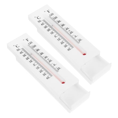 UPKOCH 2 Stück Wetterfeste Outdoor Schlüsselbox mit Thermometerdesign Wetterbeständig Tragbar Wetterfeste Kunststoff Schlüsselaufbewahrung Unauffälliger Schlüsselverstecker für Innen und von UPKOCH