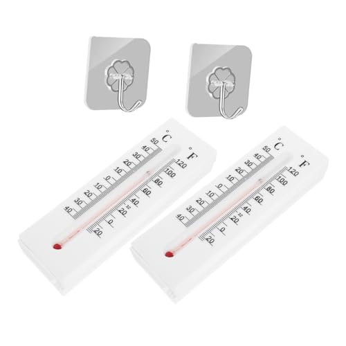 UPKOCH 2 Stück Wetterfeste Schlüsselbox mit Thermometer design Kunststoff Wandmontage Verstecktes Sicheres Schlüsselsafe für Außenbereich für Garten und Terrasse von UPKOCH
