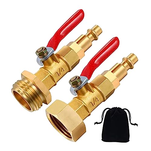 UPKOCH 2 Stück Winterize Blowout Adapter Schnellverbinder für Gartenschläuche Geeignet für Sprinklersysteme und Außeninstallationen Frostgeschützt und Langlebig von UPKOCH