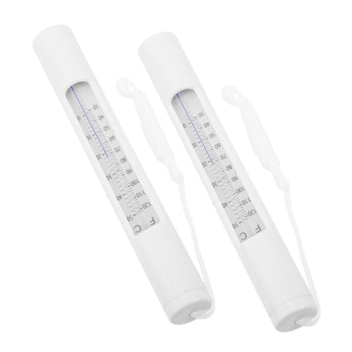 UPKOCH 2 Stücke Einfach Ablesbarer Schwimmthermometer für Präzise Wassertemperatur Geeignet für Schwimmbecken und Aquarien von UPKOCH