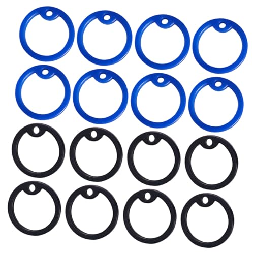 UPKOCH 20 Stück Teiliges Hundemarken schallschutzringe in Blau und Schwarz Geräuschdämpfend Leicht Dehnbar Komfortabel Einfache Befestigung Schützende Mute Circles für von UPKOCH