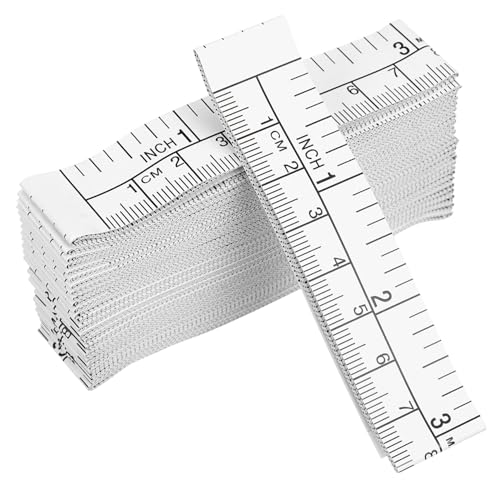 UPKOCH 25 Stk Lineal für Abschlusspapier Maßband Wundmessgerät maßkrug messband rec rekorde Werkzeuge zur Wundmessung Bandkörper messen Metrisch Messlineal Einwegpapier von UPKOCH