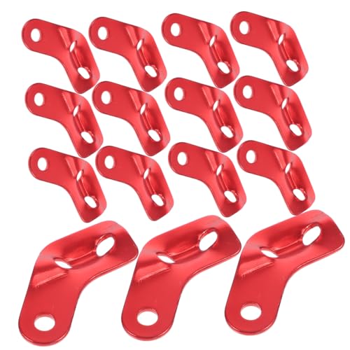 UPKOCH 26 Stück Zeltkursschnalle Plane Spanner Kabel Camping Zeltkrawatten Zelt verstellbare Schnallen Zeltschnurbefestigungen Windseilschnallen Aluminiumlegierung rot von UPKOCH