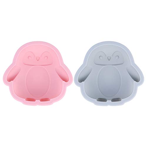 UPKOCH 2Pcs Pinguin- Form Silikon Backform Backform Cartoon Kuchen Formen für Home Küche von UPKOCH