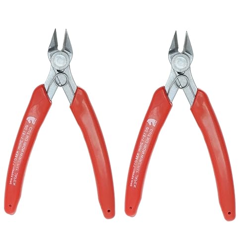 UPKOCH 2St Juwelierzange Abisolierzangen Schneiden Flachzange Drahtschneiderzange Seitenschneider Diagonalschneider Diagonalzange Rostfreier Stahl Schneidezange Kabelschneider Schere rot UPKOCH 2St Juwelierzange Abisolierzangen Schneiden Flachzange Drahtschneiderzange Seitenschneider Diagonalschneider Diagonalzange Rostfreier Stahl Schneidezange Kabelschneider Schere rot von UPKOCH