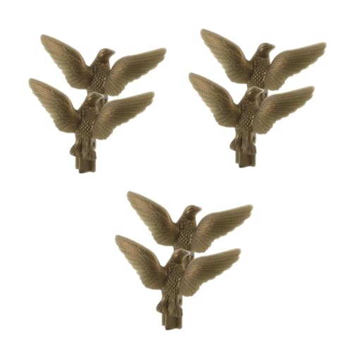 UPKOCH 3 Sätze Flaggenmast Adler Kopf Dekoration Robuste Fahnenmast Aufsätze Für Garten Außenbereich Dekorativer Flag Topper Für Beeindruckenden Look 2 Stück * 3 von UPKOCH