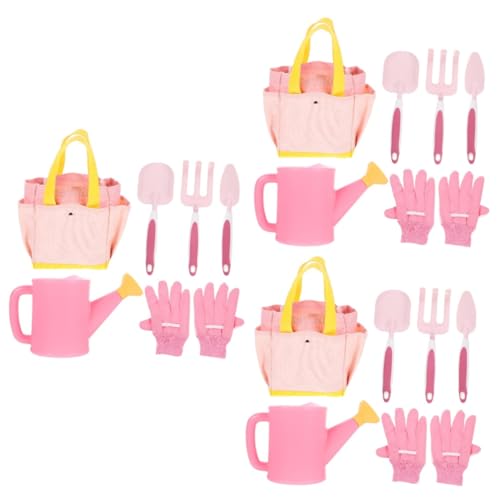 UPKOCH 3 Sätze Set Von Pflanzwerkzeugen Kleinkind Gartenbausatz Kleine Schaufeln Mini-gartenkelle Im Freien Gartenarbeit Grabwerkzeug Für Mini-gartengeräte Rosa Pp von UPKOCH