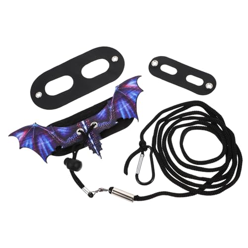 UPKOCH 3 Sätze Verstellbares Reptilien Geschirr mit Stabilem Leichtes Outdoor Halsband für Eidechsen Chamäleons und Kleine Haustiere Komfortable Führungsschlaufe mit Kleinem Flügel von UPKOCH