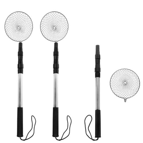 UPKOCH 3 Sätze wiederverwendbarer Sandsieber Scoop Strandschaufel-Set Strand schaufelwerkzeug Sandschaufeln wiederverwendbares Sieb Sandsieb zum Muschelschöpfen Sieb für Sand ABS Silver von UPKOCH