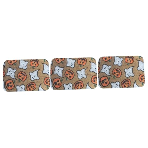 UPKOCH 3 Stck. rutschfeste Halloween Badteppich mit Muster Saugfähige Badezimmer Matte Rutsch Fußmatte für Wohnzimmer Küche Schlafzimmer und Eingangsbereich Dekorativ und Vielseitig von UPKOCH