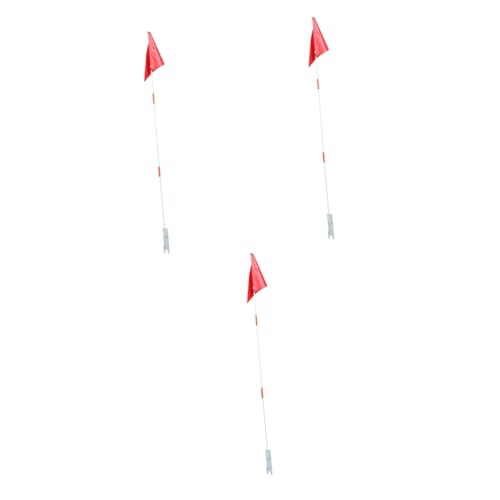 UPKOCH 3 Stück Fahrradfahne mit Fahnenmast Sicherheitswimpel für Kinderfahrräder Einfach zu Befestigen für Feiertage und Outdoor Aktivitäten Robust und Langlebig von UPKOCH