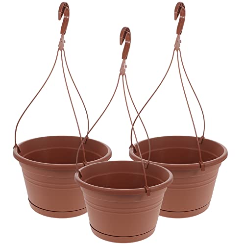 UPKOCH 3stücke Hängender Blumentopf Aus Kunststoff Blumentopf Mit Haken Für Balkon Garten Und Innenbereich Lösung Für Blumen Und Pflanzen Einfach Zu Hängen Und Dekorativ von UPKOCH