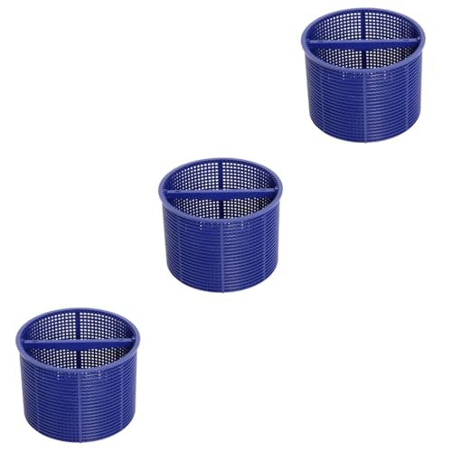 UPKOCH 3 Stück Pool Skimmingkorb Poolkorb Skimmer Pool Skimmersocken Pool Filterkorb Skimmersieb Pool Netzskimmer Schwimmbecken Skimmerkorbfalle Große Pools Kunststoff Blau von UPKOCH