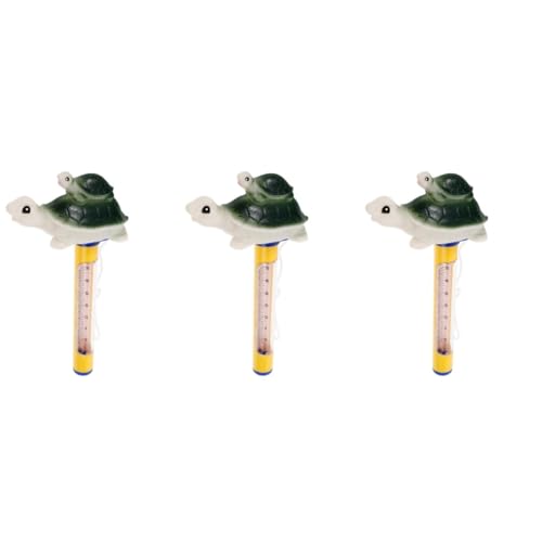 UPKOCH 3 Stück Schwimmendes Wasserthermometer Schildkrötenform Bruchsicheres Badethermometer für Pools Spas und Aquarien zur Schnellen Temperaturmessung für von UPKOCH