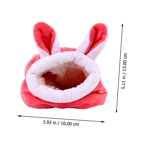 UPKOCH 3 Stück Teiliges Haustier Winternest Kuschelige Höhle aus Kurzem Plüsch Warmes Versteck für Hamster Meerschweinchen Igel und Kleine Kleintiere als Schlaf und Spielhöhle von UPKOCH