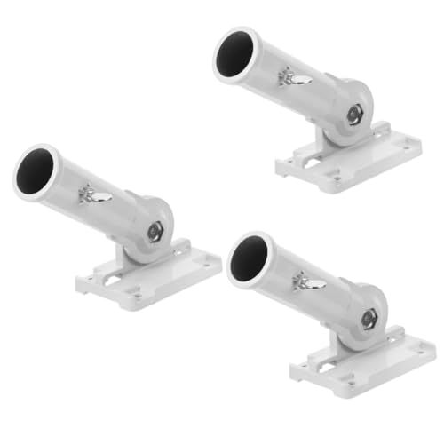 UPKOCH 3 Stück Verstellbare Fahnenmast Halterung Aluminium Multifunktionale Wandmontage für Terrasse Garten und Balkon Robust und Rostfrei Einfache Installation von UPKOCH