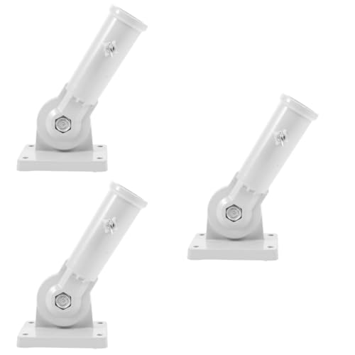 UPKOCH 3 Stück Verstellbarer Fahnenmast Halter Robuste Wandmontage Halterung für Flaggen Einstellbar Geeignet für Garten und Werbeflaggen Einfache Installation und Langlebige von UPKOCH