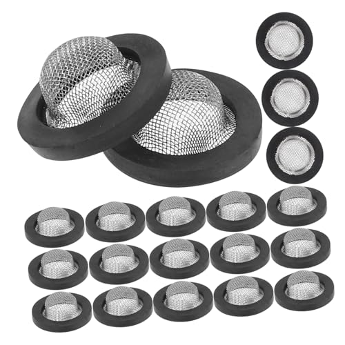 UPKOCH 30 Stück Teiliges Dichtungsset mit Edelstahl Sieb für Gartenschläuche Wasserhähne Waschmaschinen Verstärkte Gummi O Ringe Einfache Einsetzbar von UPKOCH