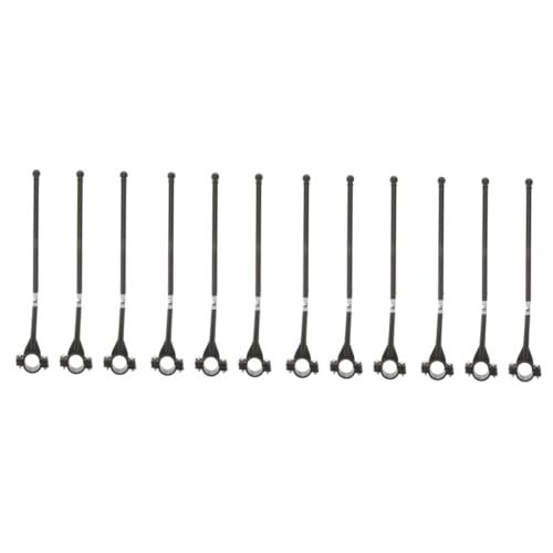UPKOCH 4 Sätze Lenkerfahnenmast Fahrradfahnenmast Fahrrad-fahnenmast Und Halterung Flagge Fahrrad-fahnenmast Aus Fiberglas Fahrradlenker-fahnenmast Abs Black 3 Stücke * 4 von UPKOCH