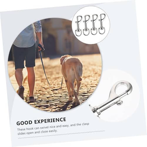 UPKOCH 4 Stück Teiliges Pet Leash Snap Hooks aus Langlebiger Legierung Korrosionsbeständig Schwerer Karabiner für Hundeleinen Rucksack und Gepäckbefestigung Vielseitig für Haustiere und von UPKOCH