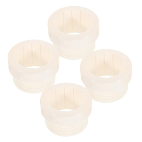 UPKOCH 4 Stück Teiliges Pool-Sonnenschirm Stabilisator mit Gewinde-Adapter Außendurchmesser Schirmstock Reduzierer für Pool Terrasse und Strand Weiß von UPKOCH