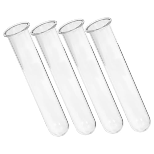 UPKOCH 4 Stück Teiliges Reagenzgläser Hydroponische Pflanzgefäße Transparente Kleine Terrarien Desktop Pflanzenhalter Glatte Oberfläche für Pflanzenvermehrung und Dekoration von UPKOCH