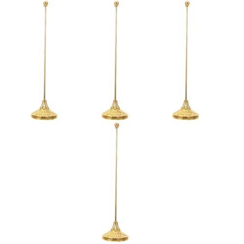 UPKOCH 4 Stück Tisch Flaggenhalter Metall Stabiler Fahnenmast mit Sockel für Kleine Desktop Flaggen für Büro Konferenzräume und DIY Dekorationen Installieren und Vielseitig Einsetzbar von UPKOCH
