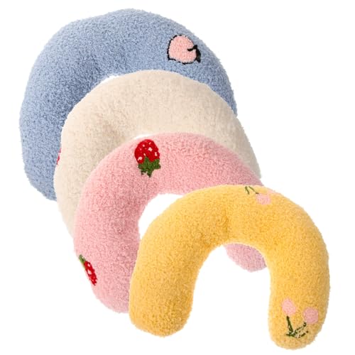 UPKOCH 4 Stück U förmiges Haustier nackenstützkissen Sanftes Katzen schlafkissen für Zarte Katzen mit Wirbelsäulenschutz Atmungsaktiv Bequem Geeignet für Ältere Dünne und Behinderte von UPKOCH