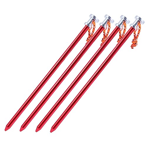 UPKOCH 4 Stücke Aluminium Zelt Heringe für Outdoor Aktivitäten Robuste Erdnägel für Zelte Pavillons und Sonnensegel Langlebig und Leicht zu für Untergrund UPKOCH 4 Stücke Aluminium Zelt Heringe für Outdoor Aktivitäten Robuste Erdnägel für Zelte Pavillons und Sonnensegel Langlebig und Leicht zu für Untergrund von UPKOCH