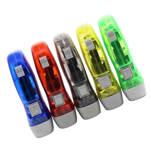 UPKOCH 5 Stück Handkurbel Taschenlampe Robuste Notfall Taschenlampe für Outdoor Aktivitäten Ergonomisches Design Batteriefrei Praktisch und Tragbar für Camping und Wandern von UPKOCH