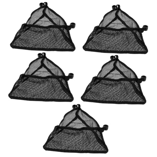 UPKOCH 5 Stück Kleine runde Tischnetzbeutel Klapptisch klappbarer Outdoor-Tisch im Freien Mini Campingtisch klappbar tragbare Campingtischtasche Falltabelle Unter Tischklappbeutel Schwarz von UPKOCH